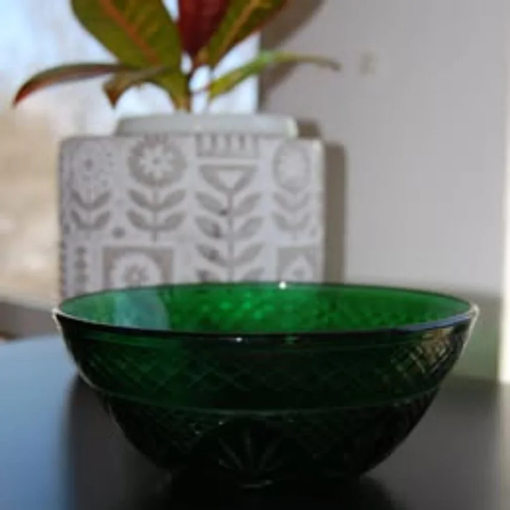 Green Dish Bowl Accent Home Decor